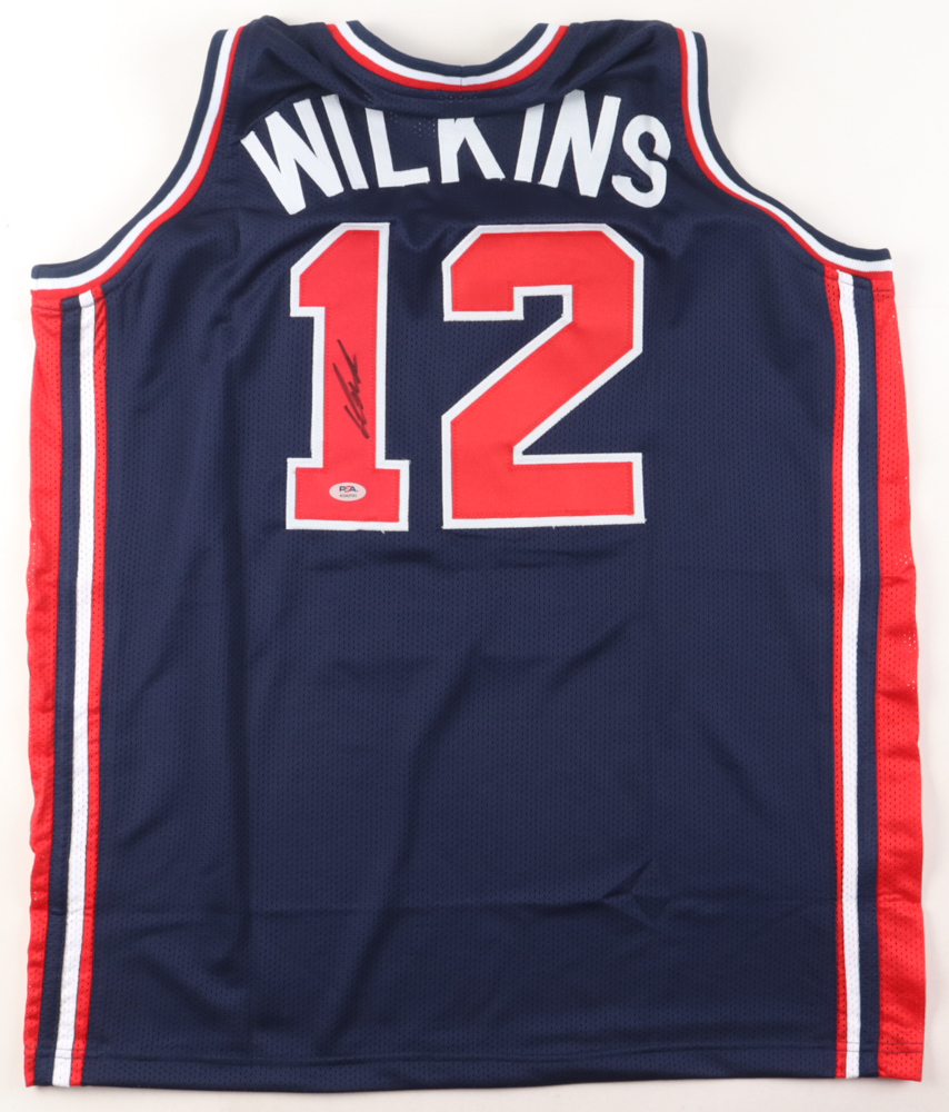 Dominique Wilkins Signed Jersey (PSA) at PristineAuction.com Dominique Wilkins Signed Jersey (PSA) at PristineAuction.com