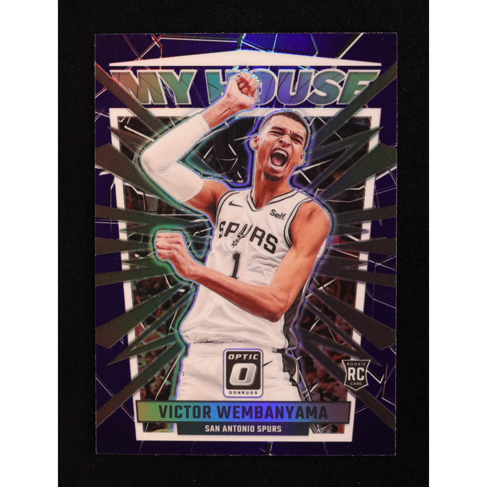 Victor Wembanyama 2023-24 Donruss Optic My House Purple #6 RC at PristineAuction.com