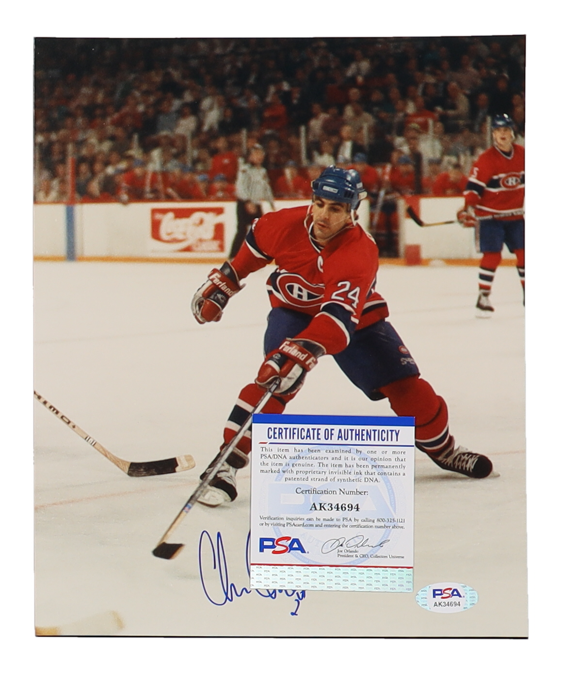 Chris Chelios Signed Canadiens 8x10 Photo (PSA) at PristineAuction.com Chris Chelios Signed Canadiens 8x10 Photo (PSA) at PristineAuction.com