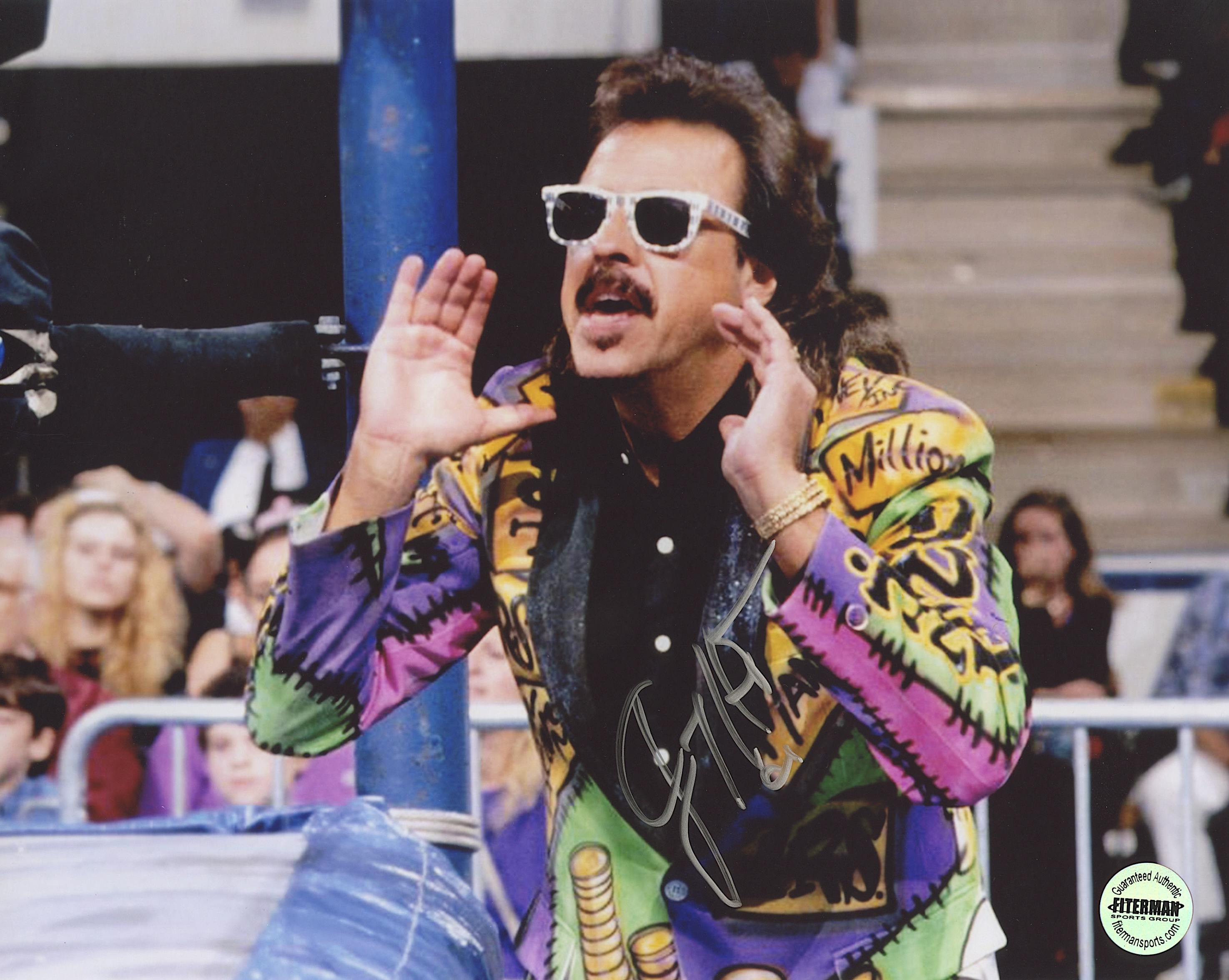 Jimmy Hart Signed WWE 8x10 Photo (Fiterman Sports) at PristineAuction.com Jimmy Hart Signed WWE 8x10 Photo (Fiterman Sports) at PristineAuction.com