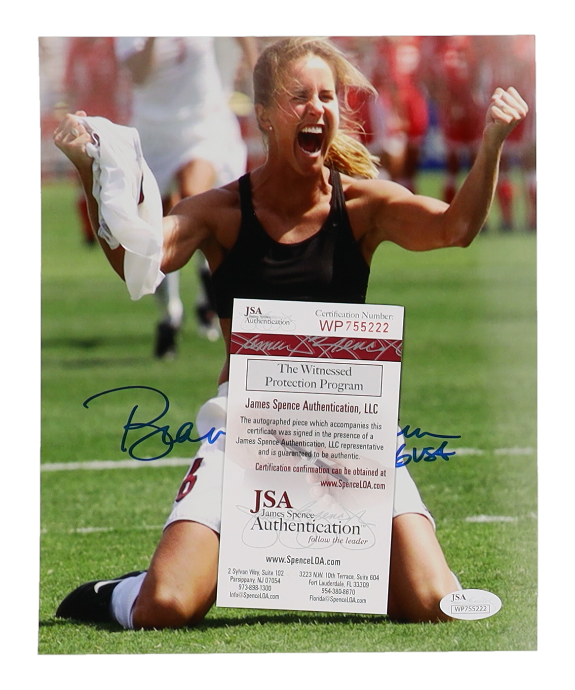 Brandi Chastain Signed Team USA 8x10 Photo (JSA) at PristineAuction.com Brandi Chastain Signed Team USA 8x10 Photo (JSA) at PristineAuction.com
