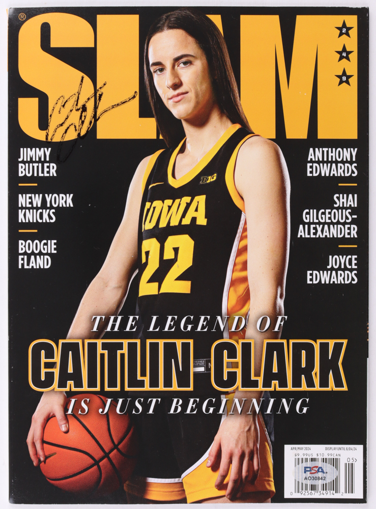 Caitlin Clark Signed 2024 Slam Magazine (PSA) at PristineAuction.com Caitlin Clark Signed 2024 Slam Magazine (PSA) at PristineAuction.com