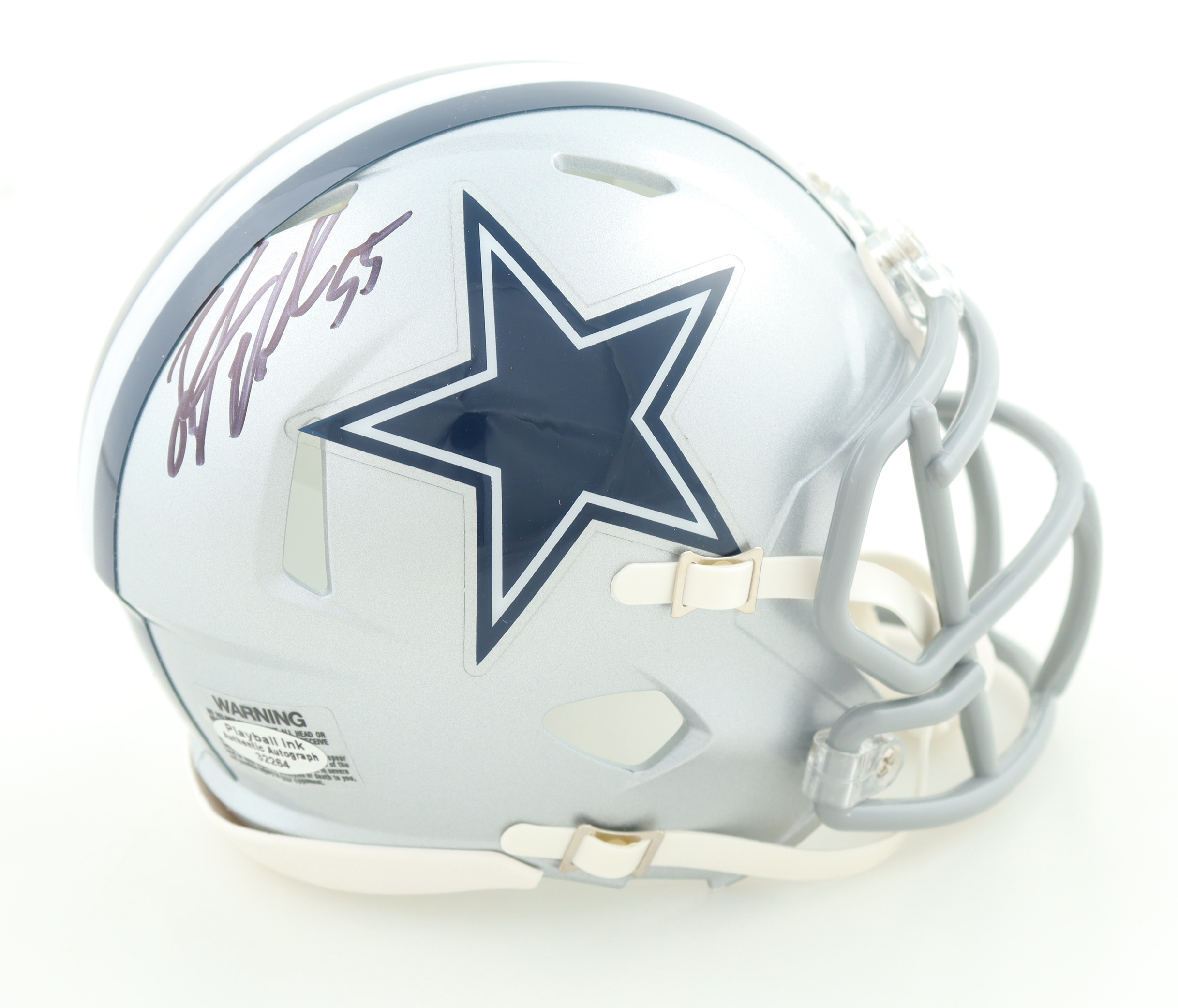 Leighton Vander Esch Signed Cowboys Speed Mini Helmet (Playball Ink) at PristineAuction.com Leighton Vander Esch Signed Cowboys Speed Mini Helmet (Playball Ink) at PristineAuction.com
