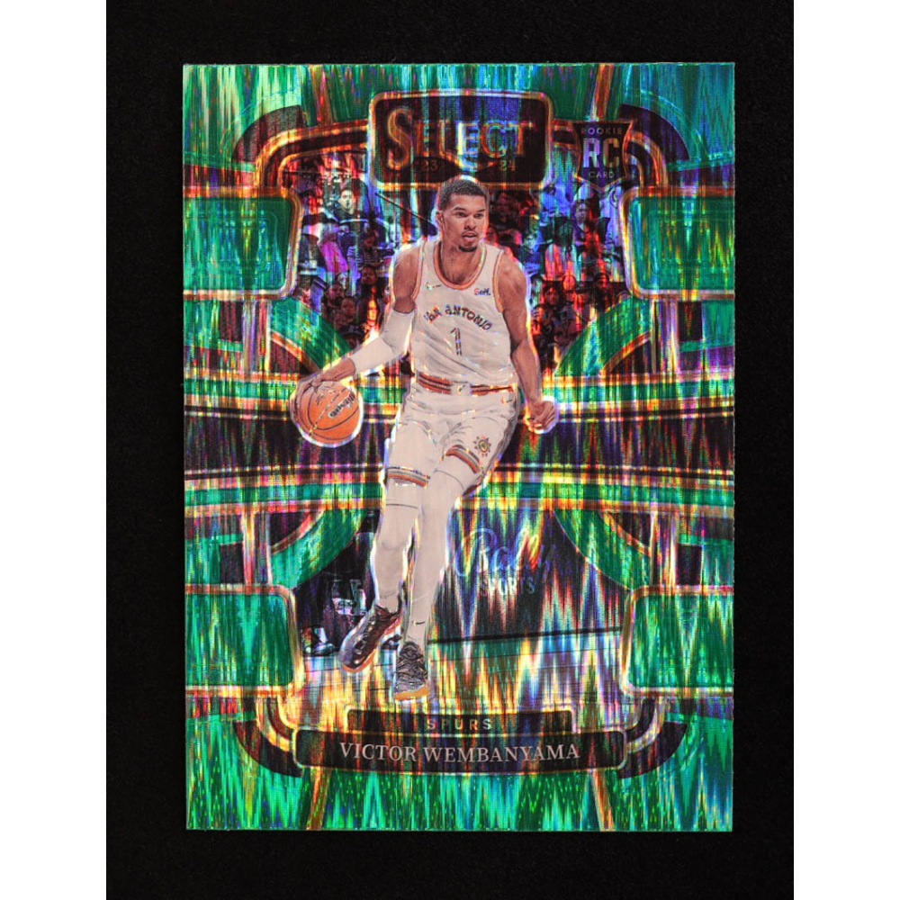 Victor Wembanyama 2023-24 Select Green Flash #87 RC at PristineAuction.com