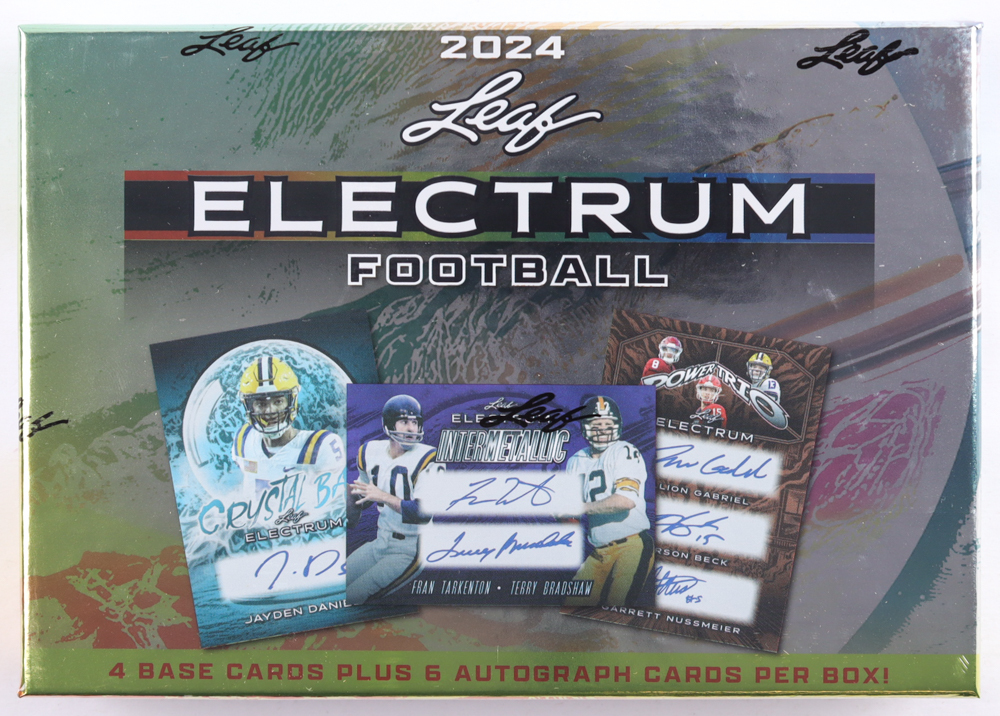 2024 Leaf Electrum Football Box with (10) Cards at PristineAuction.com 2024 Leaf Electrum Football Box with (10) Cards at PristineAuction.com