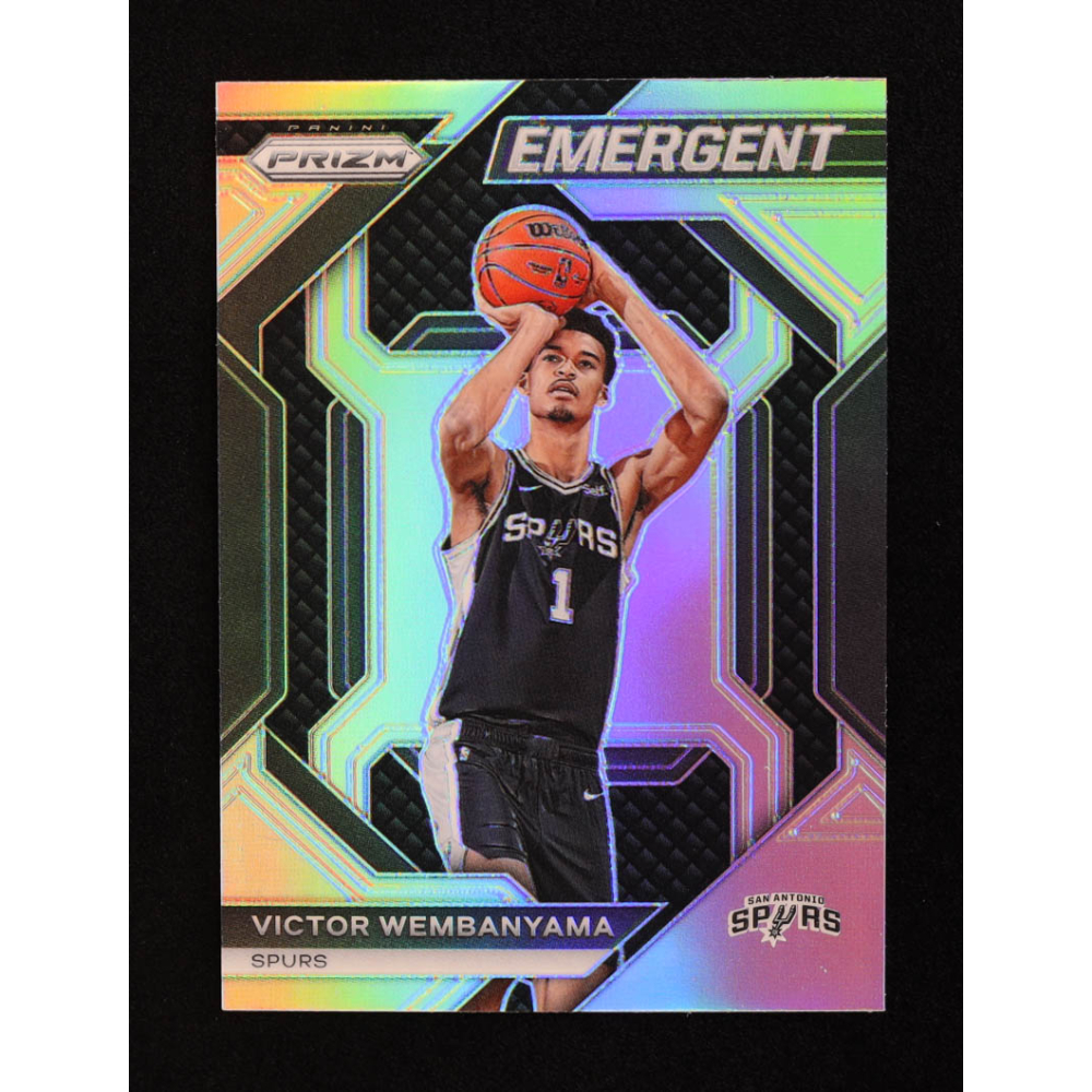 Victor Wembanyama 2023-24 Panini Prizm Emergent Prizms Silver #12 RC at PristineAuction.com