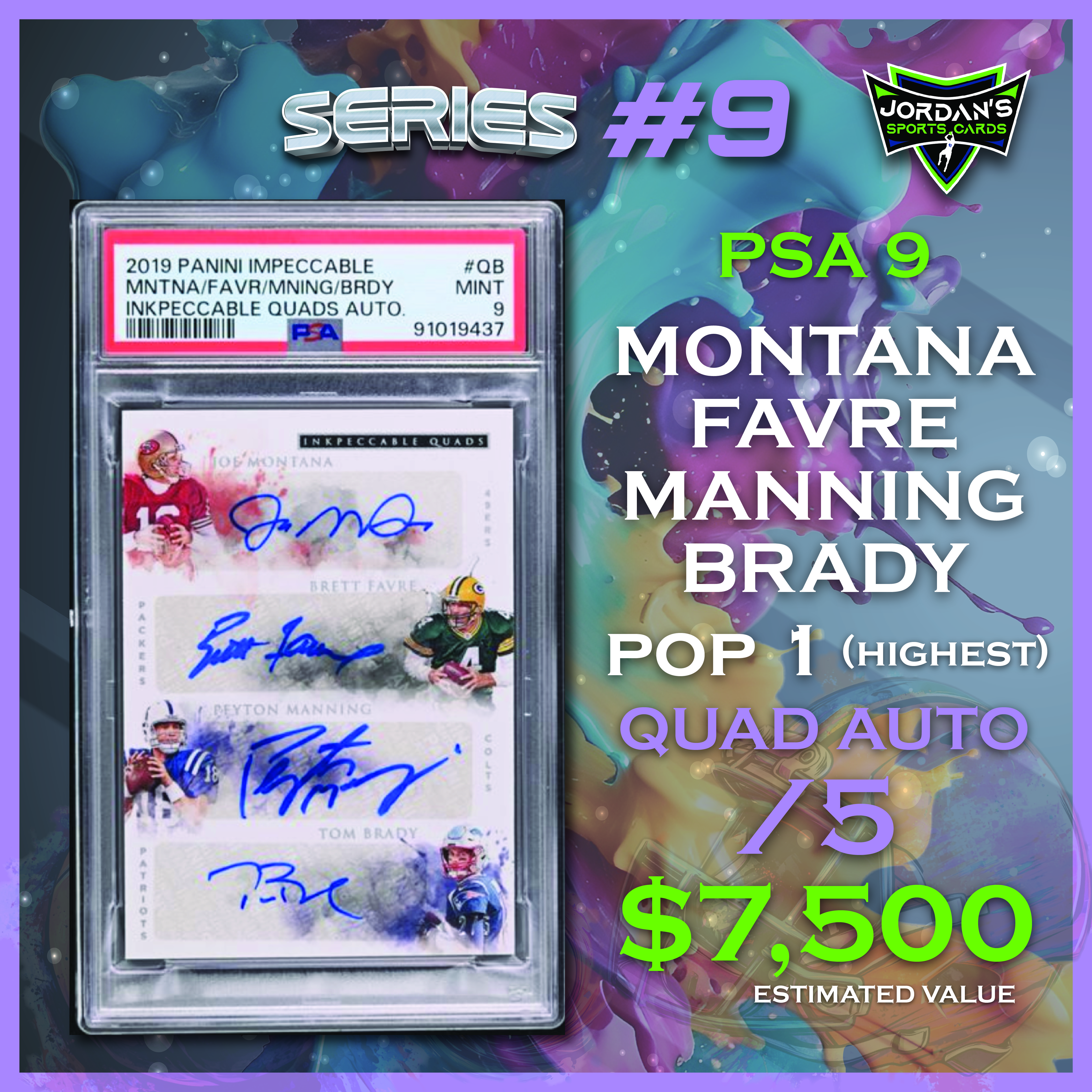 Platinum Quest Series 9 Sports Card Mystery Box Presented by Jordan's Sports Cards - (1) Graded PSA, BGS, or SGC Card Per Pack at PristineAuction.com Platinum Quest Series 9 Sports Card Mystery Box Presented by Jordan's Sports Cards - (1) Graded PSA, BGS, or SGC Card Per Pack at PristineAuction.com