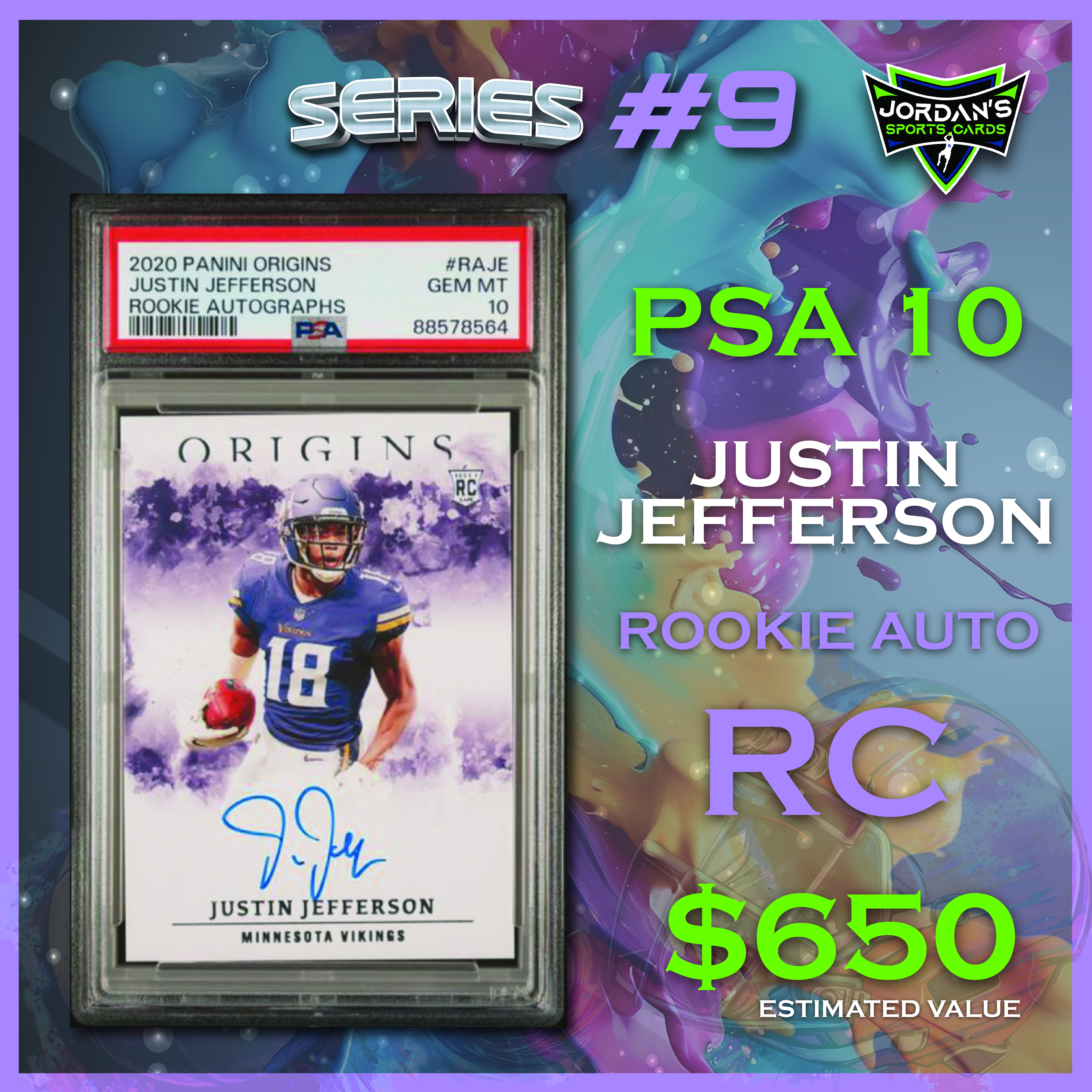 Platinum Quest Series 9 Sports Card Mystery Box Presented by Jordan's Sports Cards - (1) Graded PSA, BGS, or SGC Card Per Pack at PristineAuction.com Platinum Quest Series 9 Sports Card Mystery Box Presented by Jordan's Sports Cards - (1) Graded PSA, BGS, or SGC Card Per Pack at PristineAuction.com