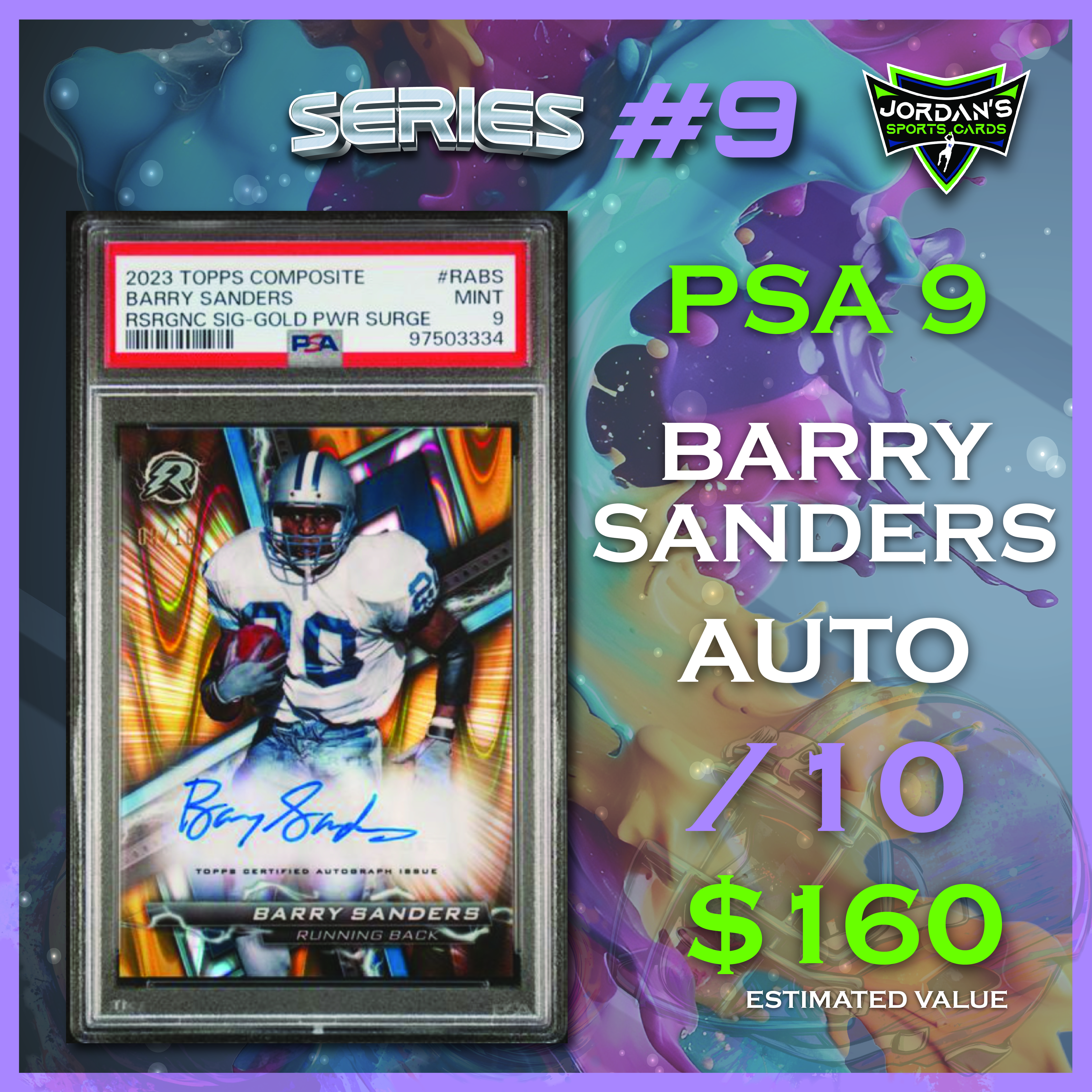Platinum Quest Series 9 Sports Card Mystery Box Presented by Jordan's Sports Cards - (1) Graded PSA, BGS, or SGC Card Per Pack at PristineAuction.com Platinum Quest Series 9 Sports Card Mystery Box Presented by Jordan's Sports Cards - (1) Graded PSA, BGS, or SGC Card Per Pack at PristineAuction.com