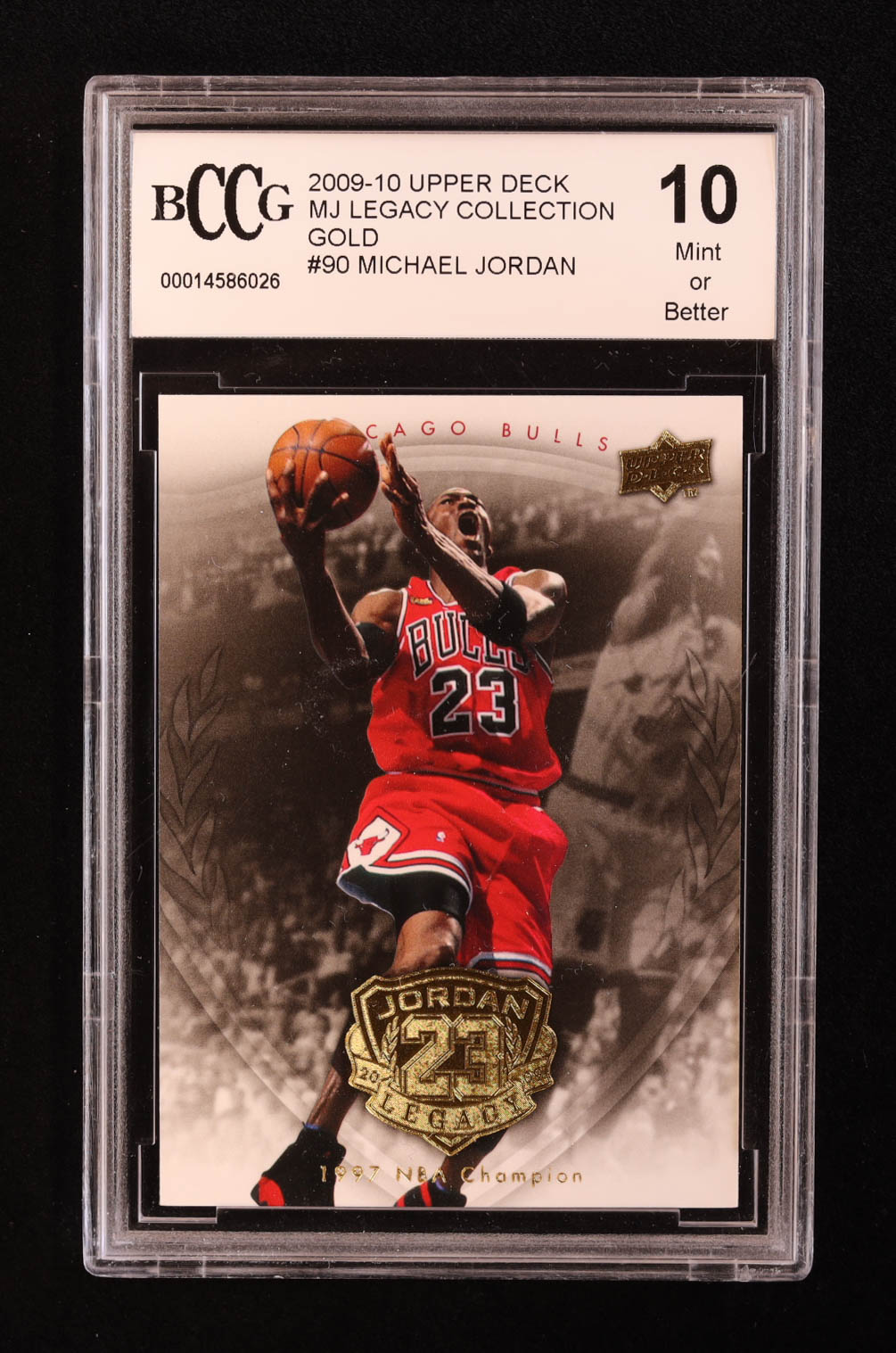 Michael Jordan 2009-10 Upper Deck Michael Jordan Legacy Collection Gold #90 (BCCG 10) at PristineAuction.com Michael Jordan 2009-10 Upper Deck Michael Jordan Legacy Collection Gold #90 (BCCG 10) at PristineAuction.com