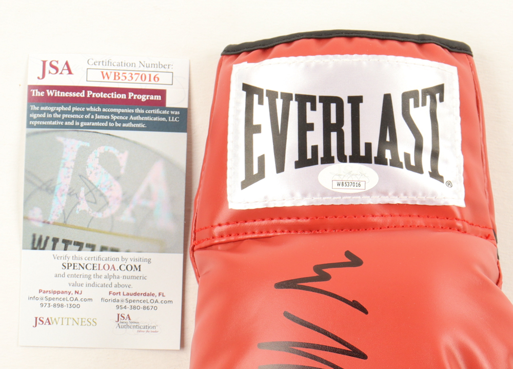 Mike Tyson Signed Everlast Boxing Glove (JSA) at PristineAuction.com Mike Tyson Signed Everlast Boxing Glove (JSA) at PristineAuction.com