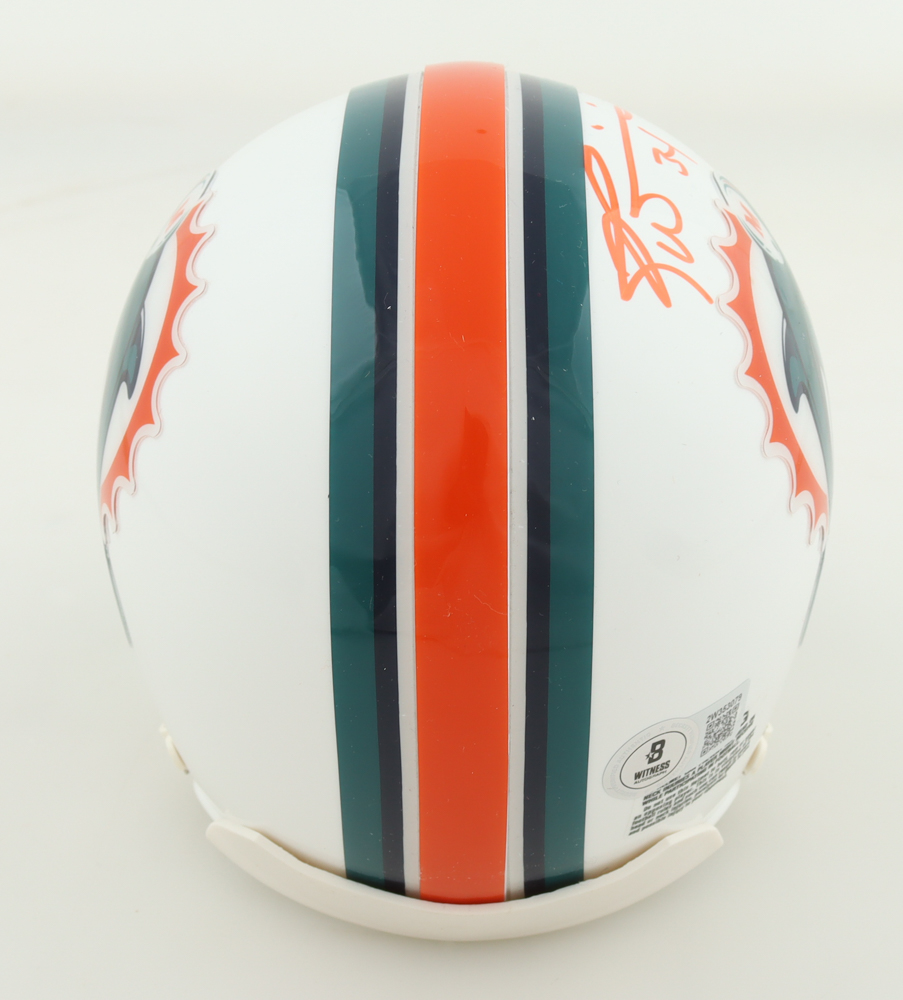 Ricky Williams Signed Dolphins Mini Helmet (Beckett) at PristineAuction.com Ricky Williams Signed Dolphins Mini Helmet (Beckett) at PristineAuction.com