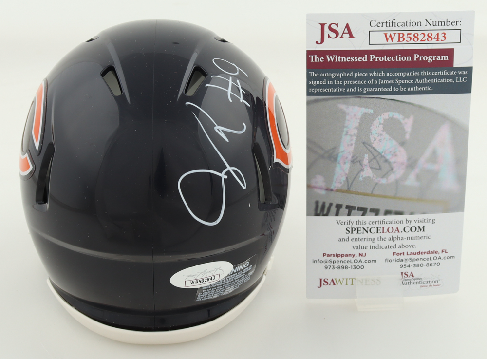 Jaquan Brisker Signed Bears Speed Mini Helmet (JSA) at PristineAuction.com Jaquan Brisker Signed Bears Speed Mini Helmet (JSA) at PristineAuction.com