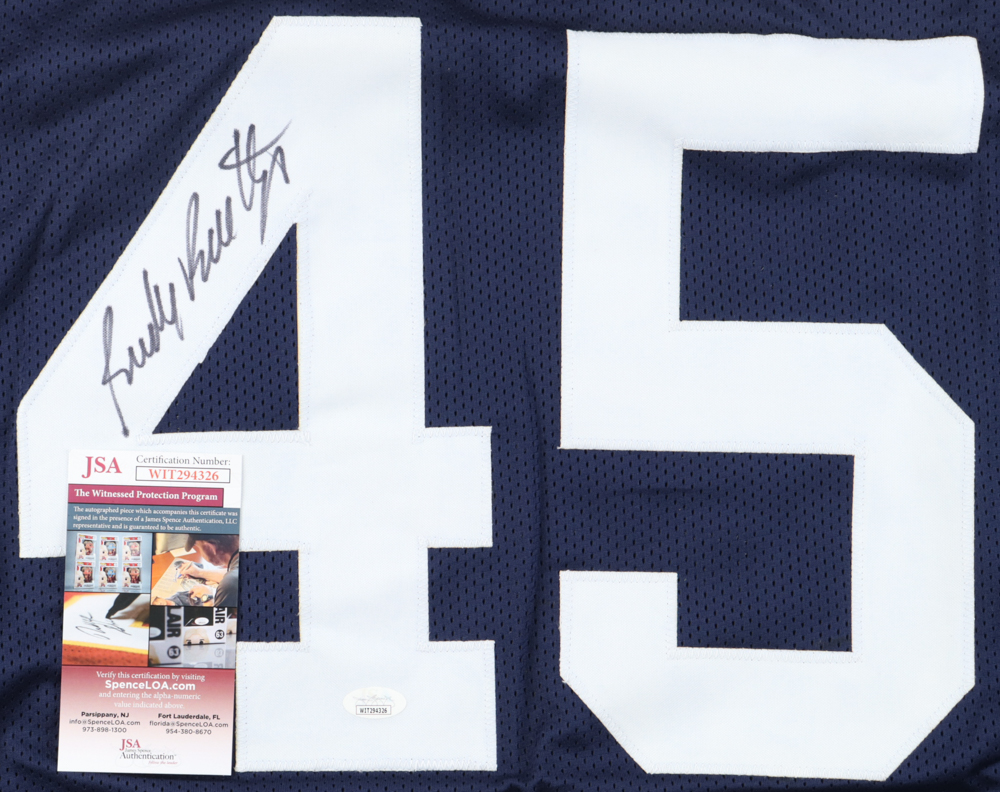 Rudy Ruettiger Signed Jersey (JSA) at PristineAuction.com Rudy Ruettiger Signed Jersey (JSA) at PristineAuction.com