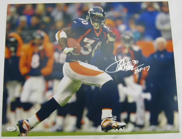 Terrell Davis Signed Broncos 16x20 Photo Inscribed "HOF 17" (JSA) at PristineAuction.com Terrell Davis Signed Broncos 16x20 Photo Inscribed "HOF 17" (JSA) at PristineAuction.com