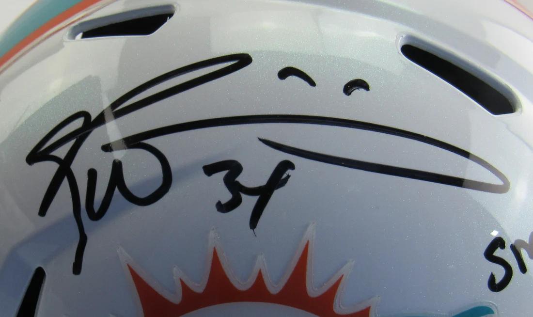 Ricky Williams Signed Dolphins Full-Size Speed Helmet Inscribed "Smoke Weed Everyday!" (JSA) at PristineAuction.com Ricky Williams Signed Dolphins Full-Size Speed Helmet Inscribed "Smoke Weed Everyday!" (JSA) at PristineAuction.com