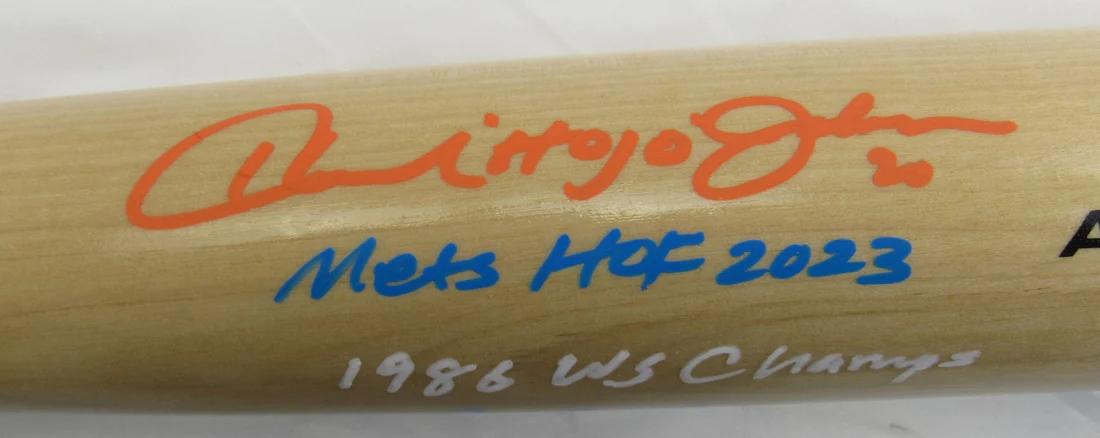 Howard Johnson Signed Rawlings Baseball Bat Inscribed "Mets HOF 2023", "1986 WS Champs" & "3x 30/30" (JSA) at PristineAuction.com Howard Johnson Signed Rawlings Baseball Bat Inscribed "Mets HOF 2023", "1986 WS Champs" & "3x 30/30" (JSA) at PristineAuction.com