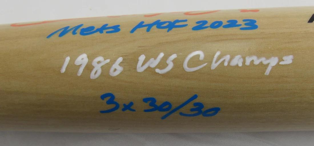 Howard Johnson Signed Rawlings Baseball Bat Inscribed "Mets HOF 2023", "1986 WS Champs" & "3x 30/30" (JSA) at PristineAuction.com Howard Johnson Signed Rawlings Baseball Bat Inscribed "Mets HOF 2023", "1986 WS Champs" & "3x 30/30" (JSA) at PristineAuction.com