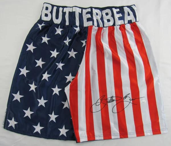 Eric "Butterbean" Esch Signed Boxing Shorts (JSA) at PristineAuction.com Eric "Butterbean" Esch Signed Boxing Shorts (JSA) at PristineAuction.com