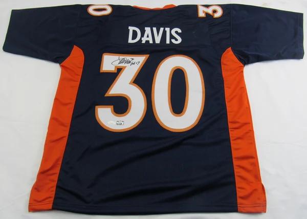 Terrell Davis Signed Jersey Inscribed "HOF 17" (JSA) at PristineAuction.com Terrell Davis Signed Jersey Inscribed "HOF 17" (JSA) at PristineAuction.com