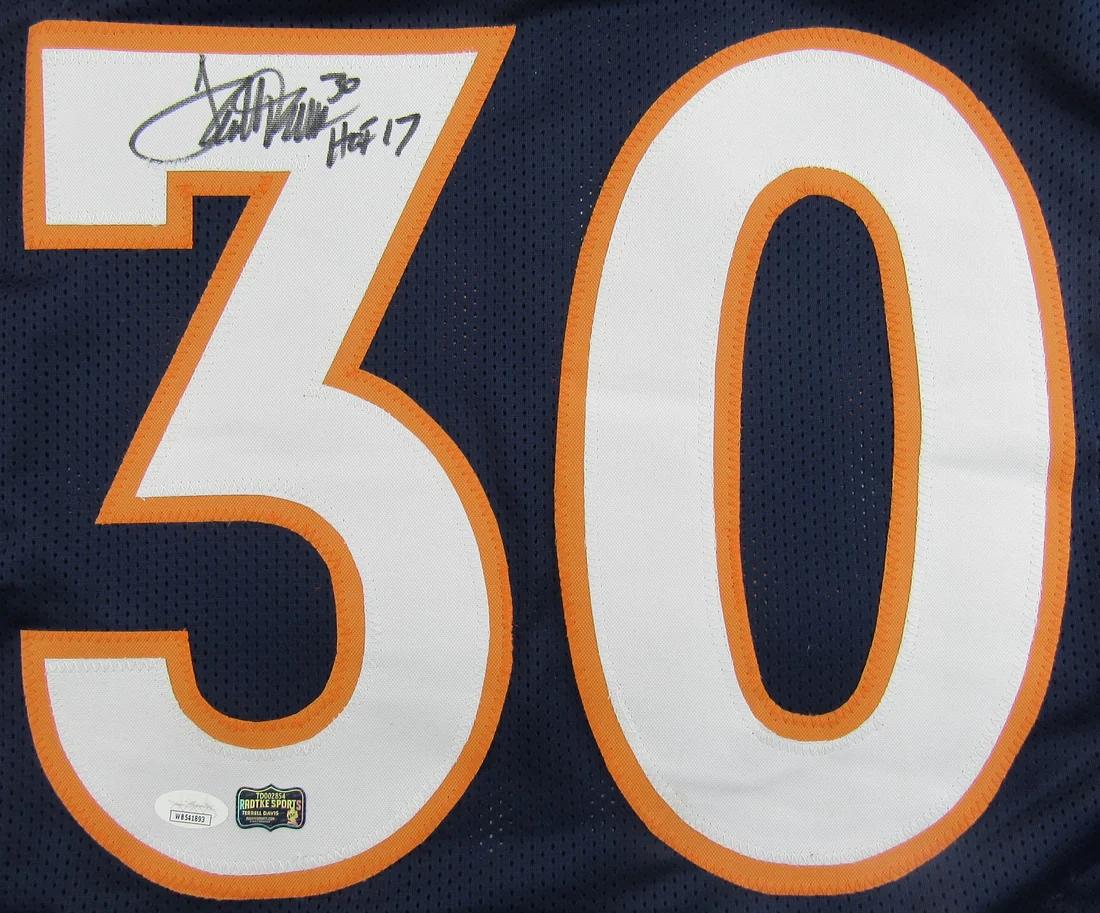 Terrell Davis Signed Jersey Inscribed "HOF 17" (JSA) at PristineAuction.com Terrell Davis Signed Jersey Inscribed "HOF 17" (JSA) at PristineAuction.com