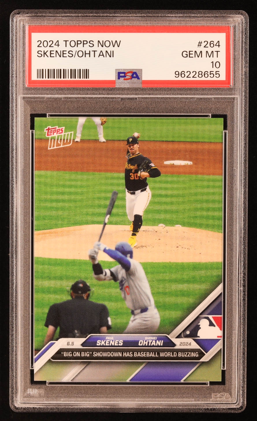 Paul Skenes RC / Shohei Ohtani 2024 Topps Now #264 (PSA 10) at PristineAuction.com Paul Skenes RC / Shohei Ohtani 2024 Topps Now #264 (PSA 10) at PristineAuction.com