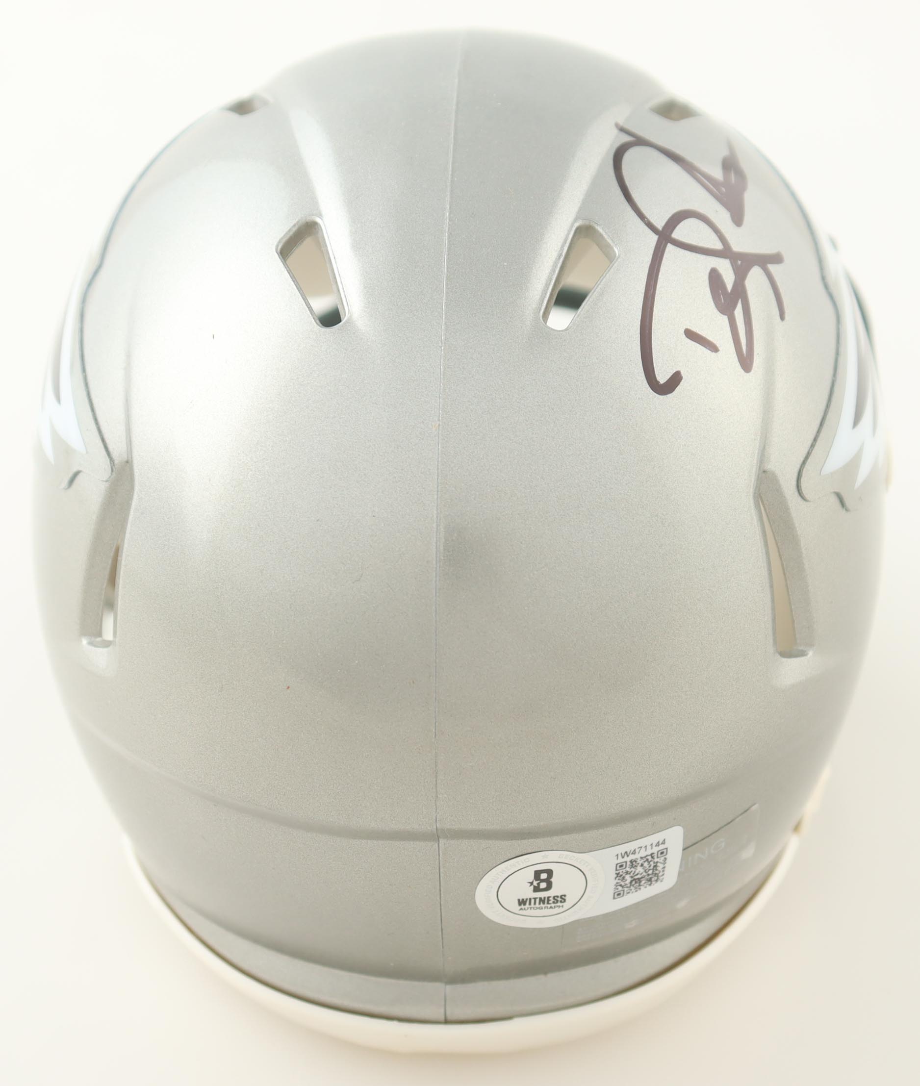 Doug Pederson Signed Eagles Flash Alternate Speed Mini Helmet (Beckett) at PristineAuction.com Doug Pederson Signed Eagles Flash Alternate Speed Mini Helmet (Beckett) at PristineAuction.com