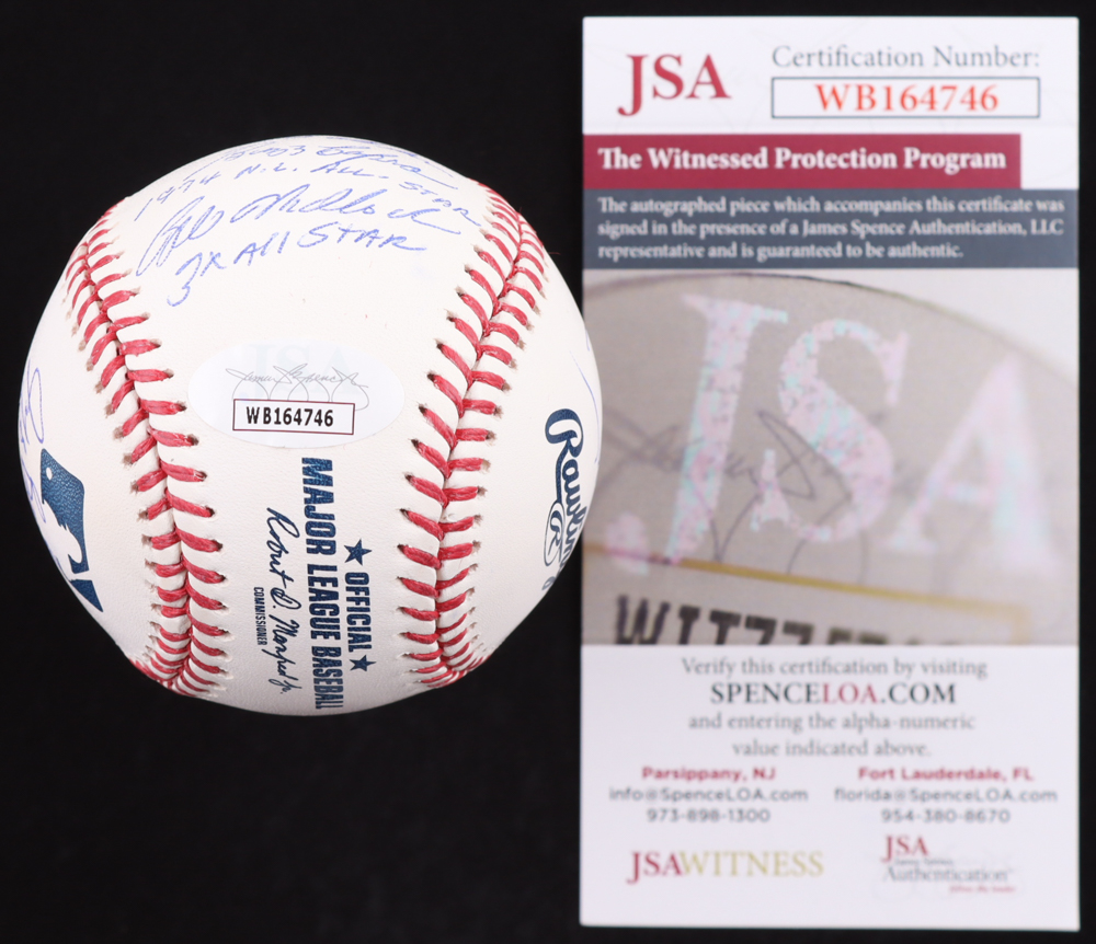 All-Star OML Baseball Signed By (10) with Bill Madlock, Benito Santiago, Doug Drabek, Jeff Burroughs With All-Star Inscriptions (JSA) at PristineAuction.com All-Star OML Baseball Signed By (10) with Bill Madlock, Benito Santiago, Doug Drabek, Jeff Burroughs With All-Star Inscriptions (JSA) at PristineAuction.com