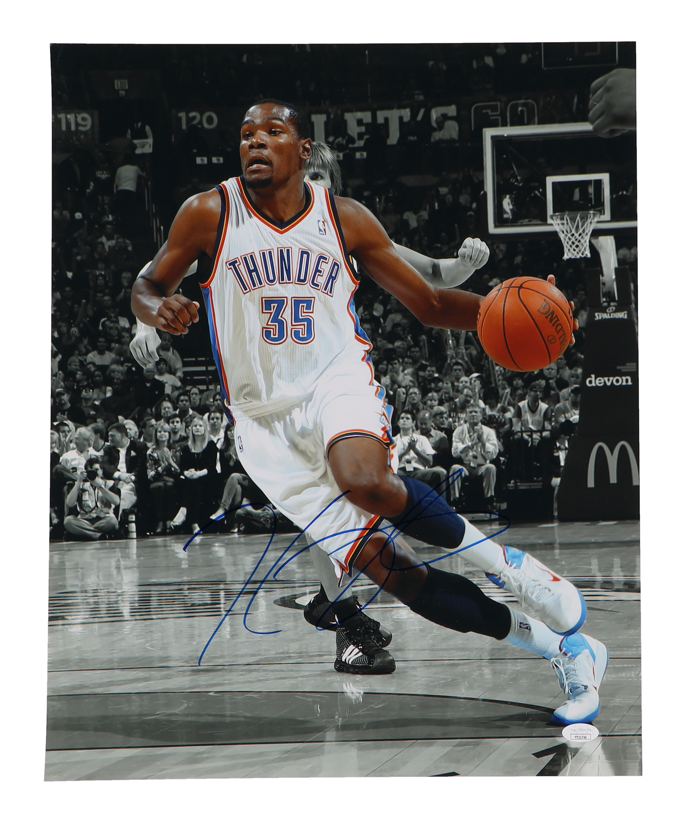 Kevin Durant Signed Thunder 16x20 Photo (JSA) at PristineAuction.com Kevin Durant Signed Thunder 16x20 Photo (JSA) at PristineAuction.com