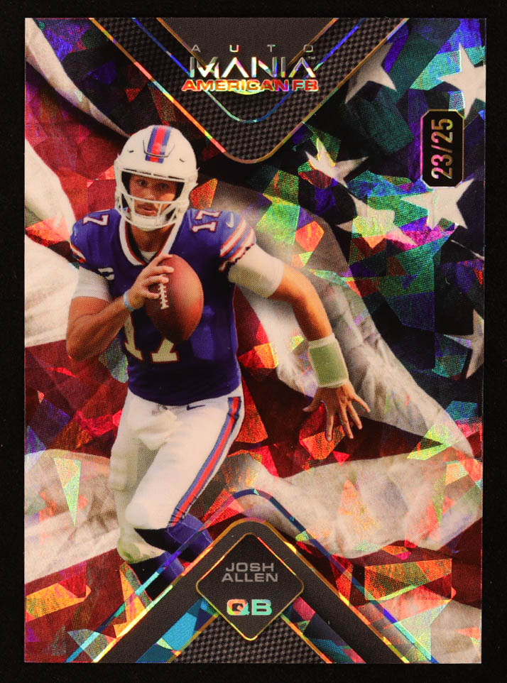Josh Allen 2024 Wild Card Auto Mania Flag Crystal #JA #23/25 at PristineAuction.com Josh Allen 2024 Wild Card Auto Mania Flag Crystal #JA #23/25 at PristineAuction.com
