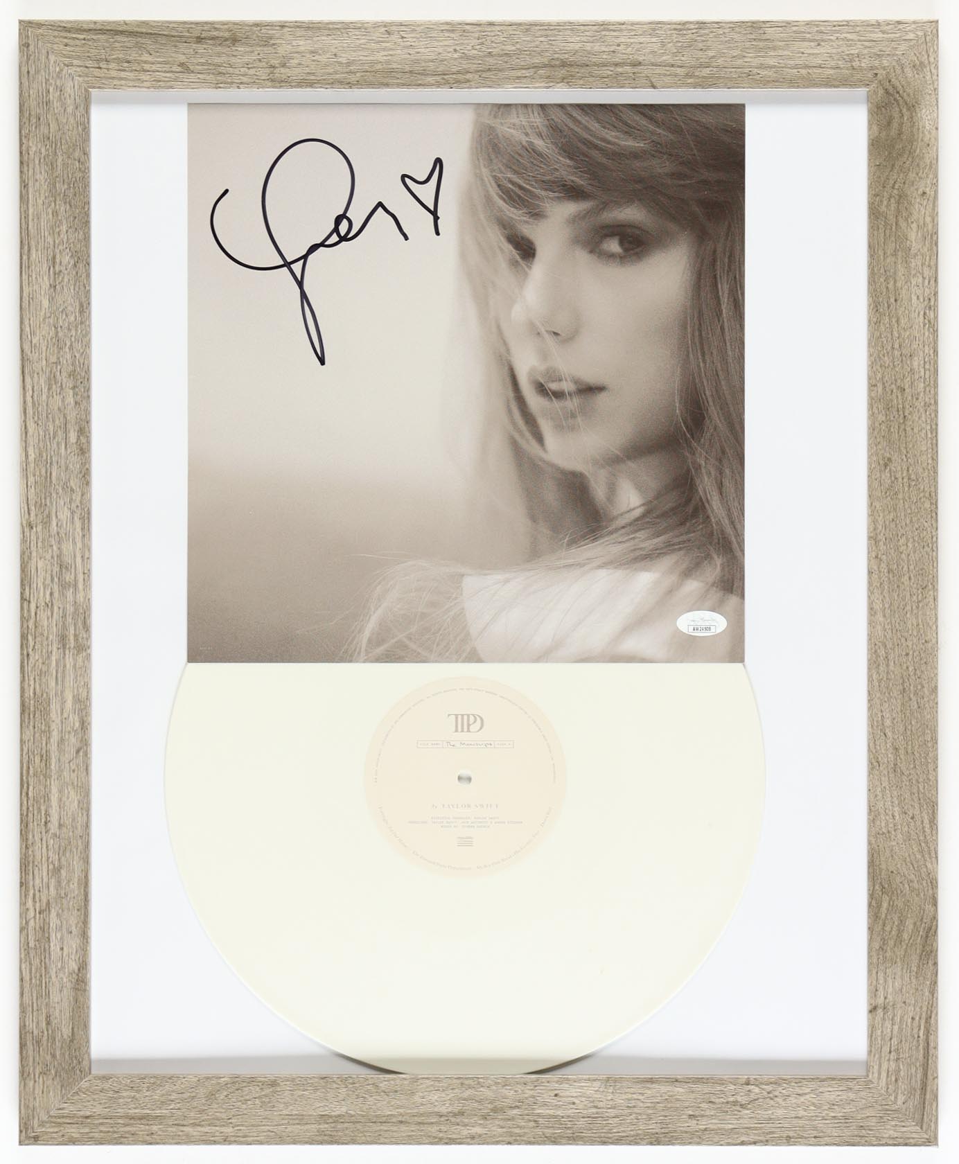 Taylor Swift Signed Custom Framed "Tortured Poets Department" Vinyl Album Insert Display (JSA) at PristineAuction.com Taylor Swift Signed Custom Framed "Tortured Poets Department" Vinyl Album Insert Display (JSA) at PristineAuction.com