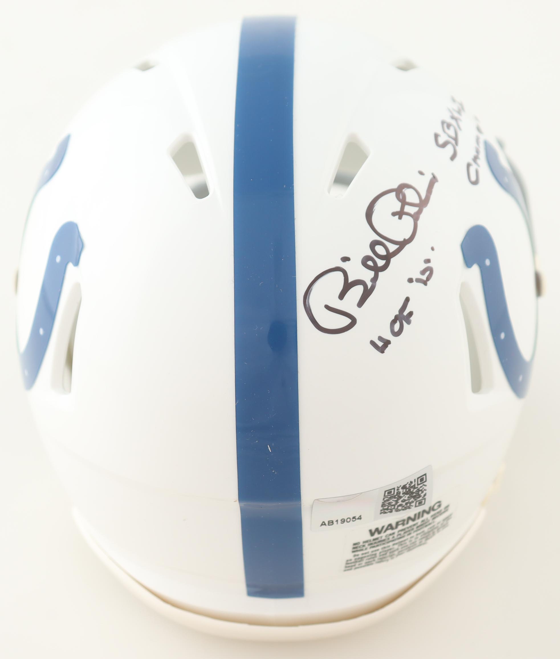 Bill Polian Signed Colts Mini Helmet Inscribed "HOF 15" & "SB XLI Champs" (TSE) at PristineAuction.com Bill Polian Signed Colts Mini Helmet Inscribed "HOF 15" & "SB XLI Champs" (TSE) at PristineAuction.com