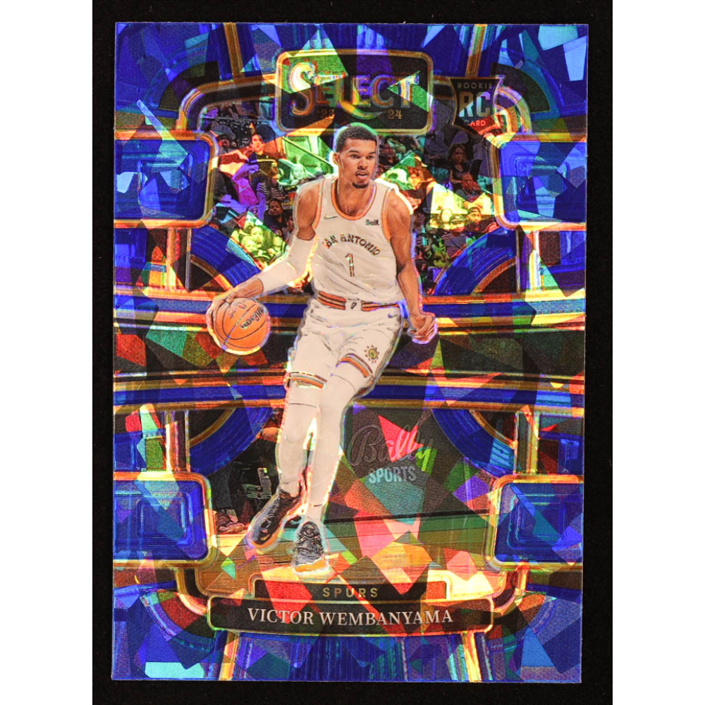 Victor Wembanyama 2023-24 Select Blue Cracked Ice #87 RC at PristineAuction.com