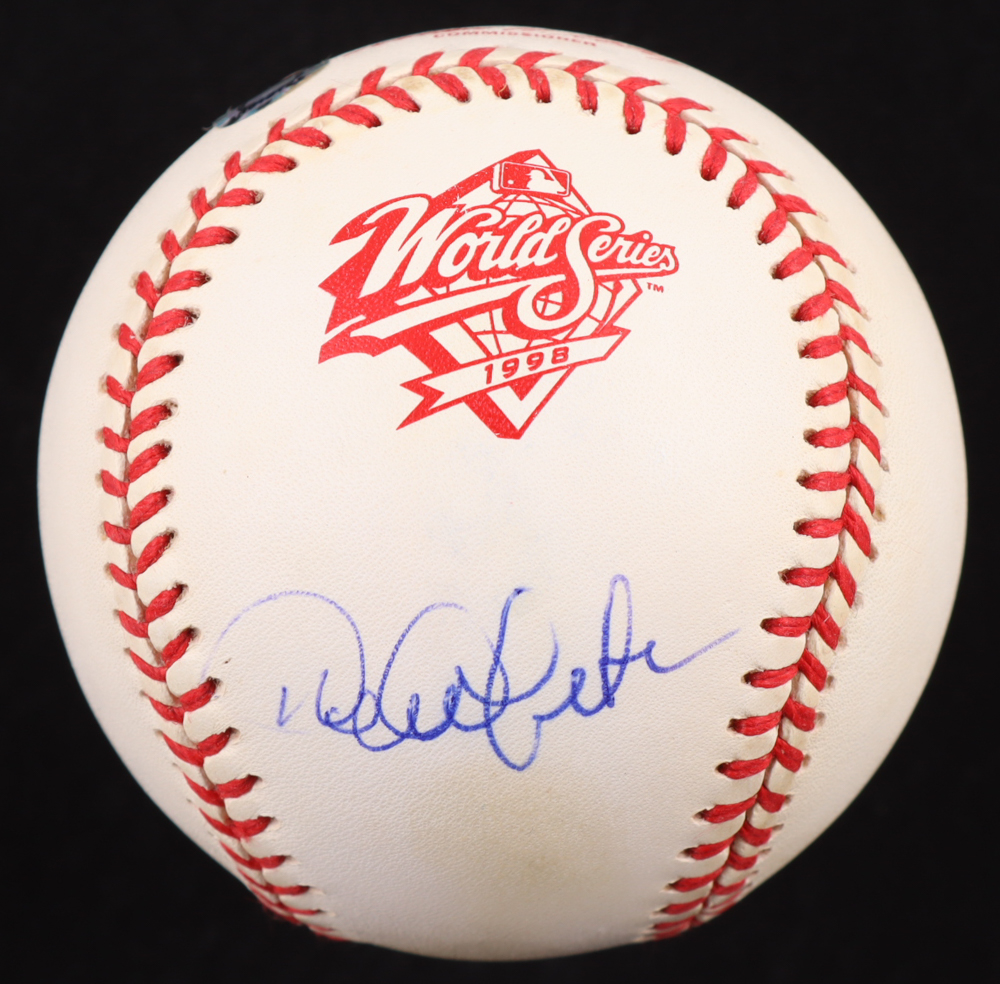 Derek Jeter Signed 1998 World Series Baseball (Steiner & MLB) at PristineAuction.com Derek Jeter Signed 1998 World Series Baseball (Steiner & MLB) at PristineAuction.com
