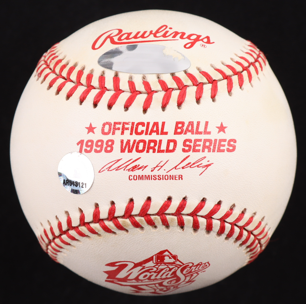 Derek Jeter Signed 1998 World Series Baseball (Steiner & MLB) at PristineAuction.com Derek Jeter Signed 1998 World Series Baseball (Steiner & MLB) at PristineAuction.com