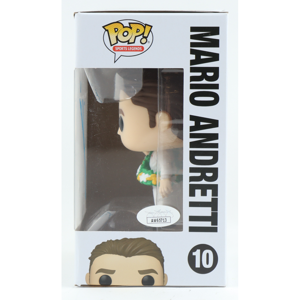 Mario Andretti Signed #10 Mario Andretti Funko Pop! Vinyl Figure (JSA) at PristineAuction.com