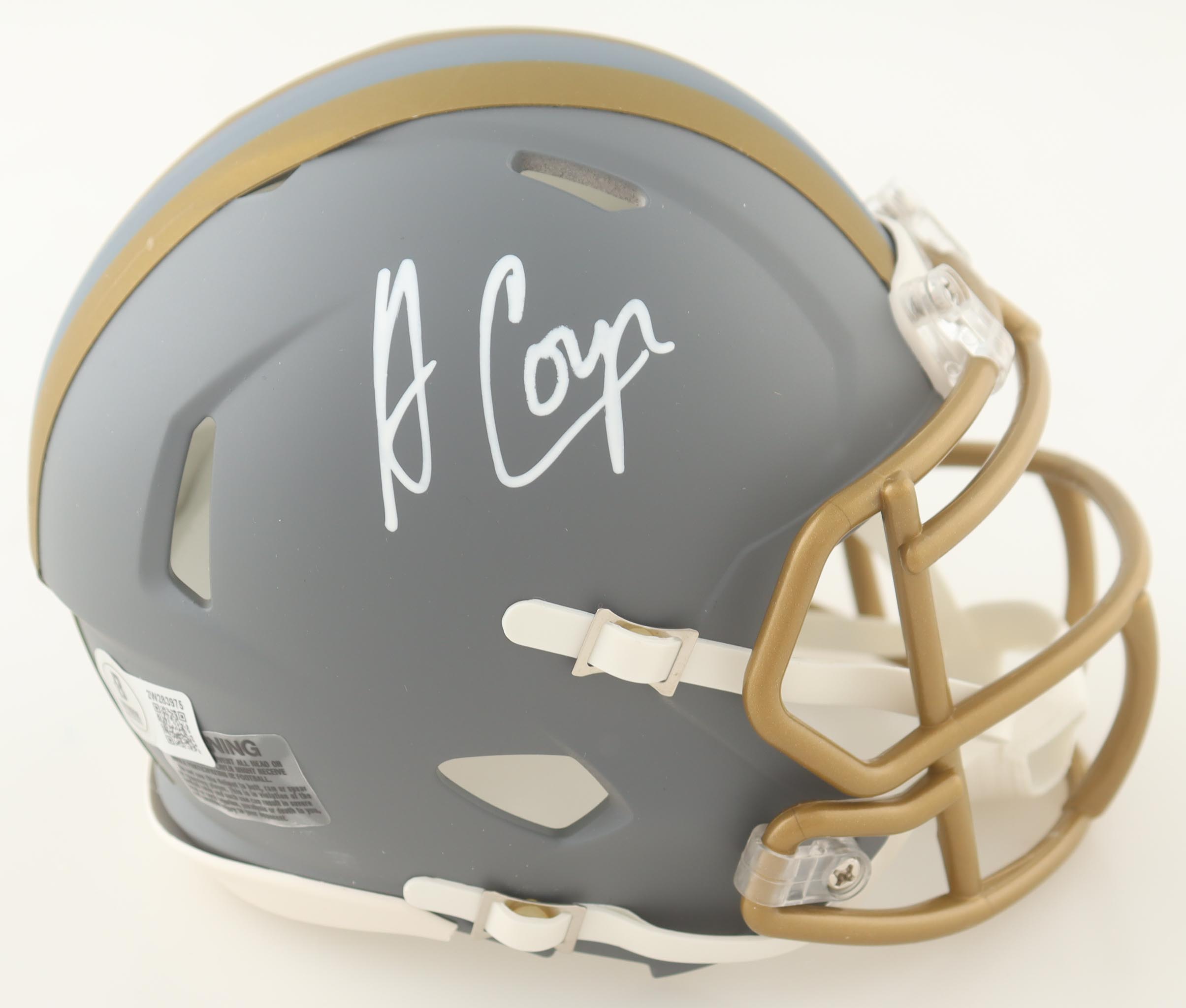 Amari Cooper Signed Browns Slate Alternate Speed Mini Helmet (Beckett) at PristineAuction.com Amari Cooper Signed Browns Slate Alternate Speed Mini Helmet (Beckett) at PristineAuction.com