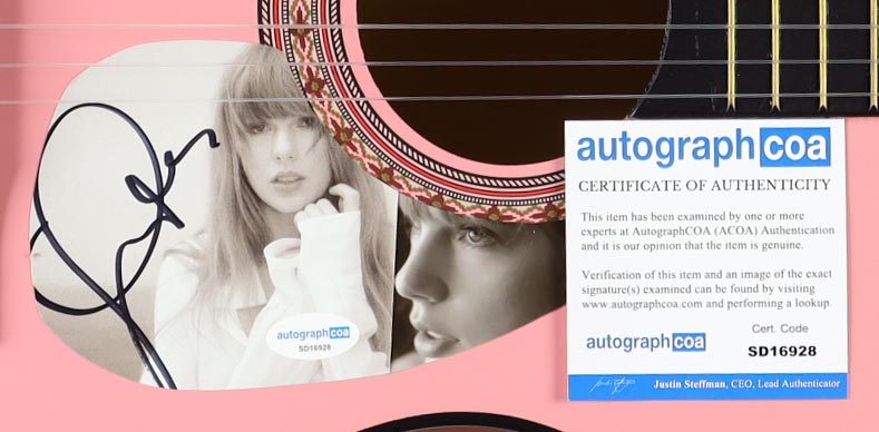Taylor Swift Signed 38" Acoustic Guitar (AutographCOA) at PristineAuction.com Taylor Swift Signed 38" Acoustic Guitar (AutographCOA) at PristineAuction.com