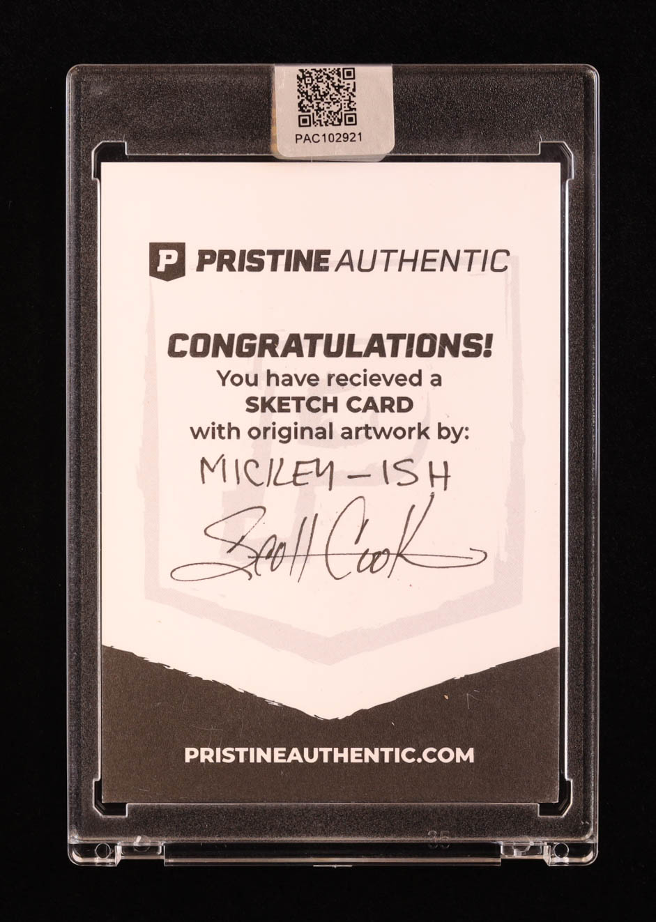 Mickey Mouse | Disney | Original Art Sketch Card by Scott Cook (1/1 Original Art) at PristineAuction.com Mickey Mouse | Disney | Original Art Sketch Card by Scott Cook (1/1 Original Art) at PristineAuction.com