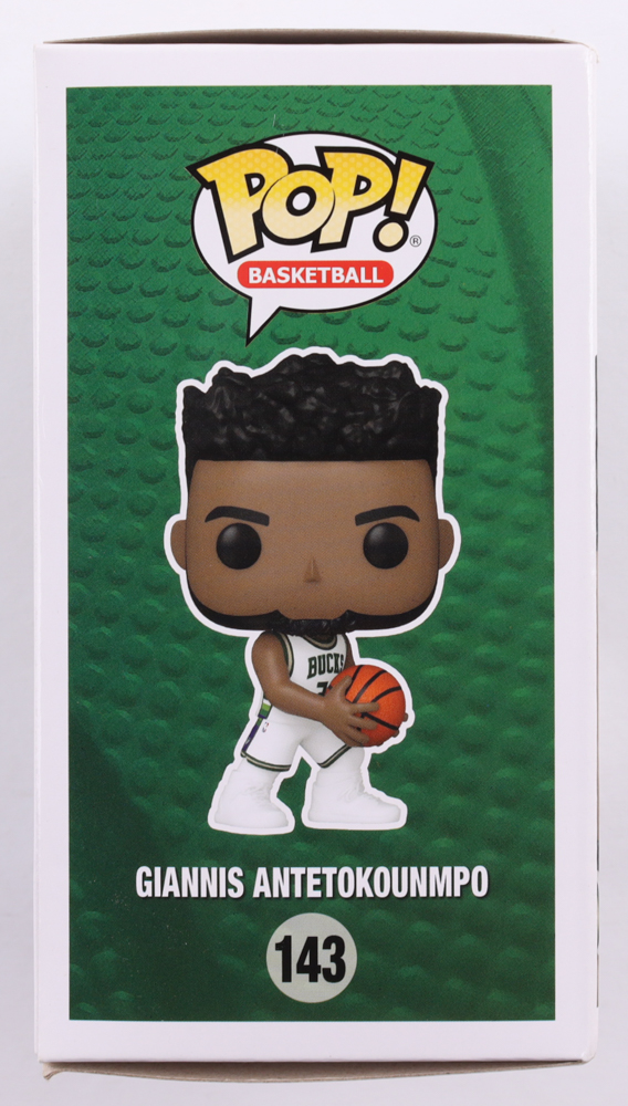 Giannis Antetokounmpo Signed Bucks #143 Funko Pop! Vinyl Figure (JSA) at PristineAuction.com Giannis Antetokounmpo Signed Bucks #143 Funko Pop! Vinyl Figure (JSA) at PristineAuction.com