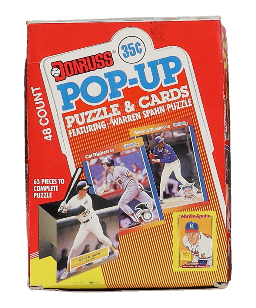 1989 Donruss Baseball Pop-Up Box with (48) Packs at PristineAuction.com 1989 Donruss Baseball Pop-Up Box with (48) Packs at PristineAuction.com