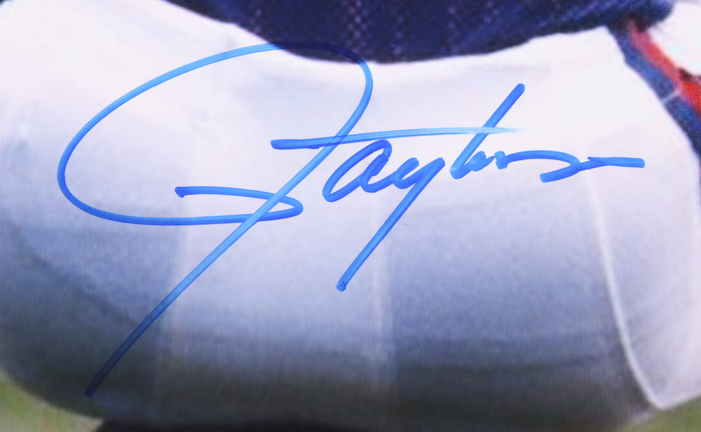 Lawrence Taylor Signed Giants 16x20 Photo (Steiner) Pristine Auction