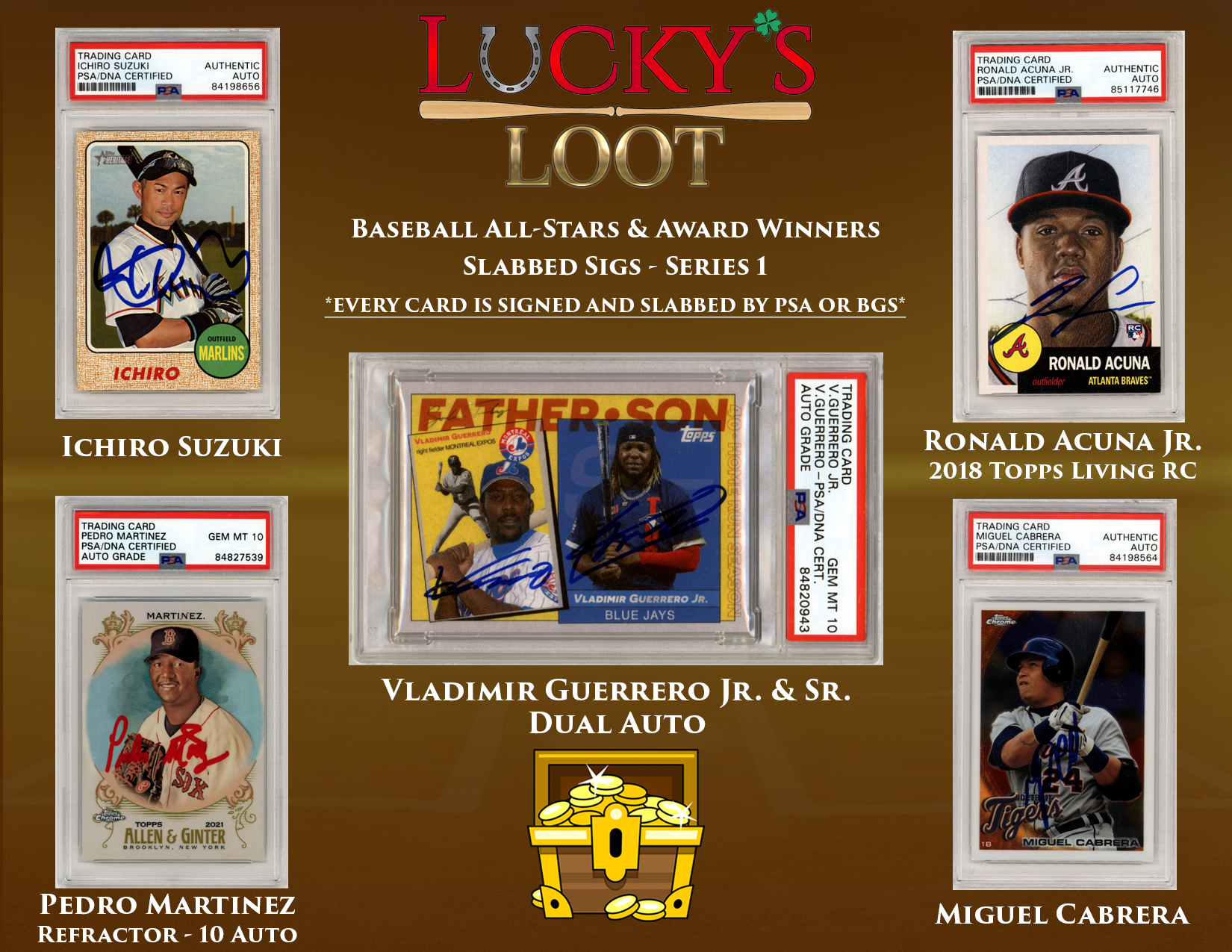 Lucky's Loot Slabbed Sigs Baseball All-Stars & Award Winners Mystery Box Series 1 at PristineAuction.com Lucky's Loot Slabbed Sigs Baseball All-Stars & Award Winners Mystery Box Series 1 at PristineAuction.com