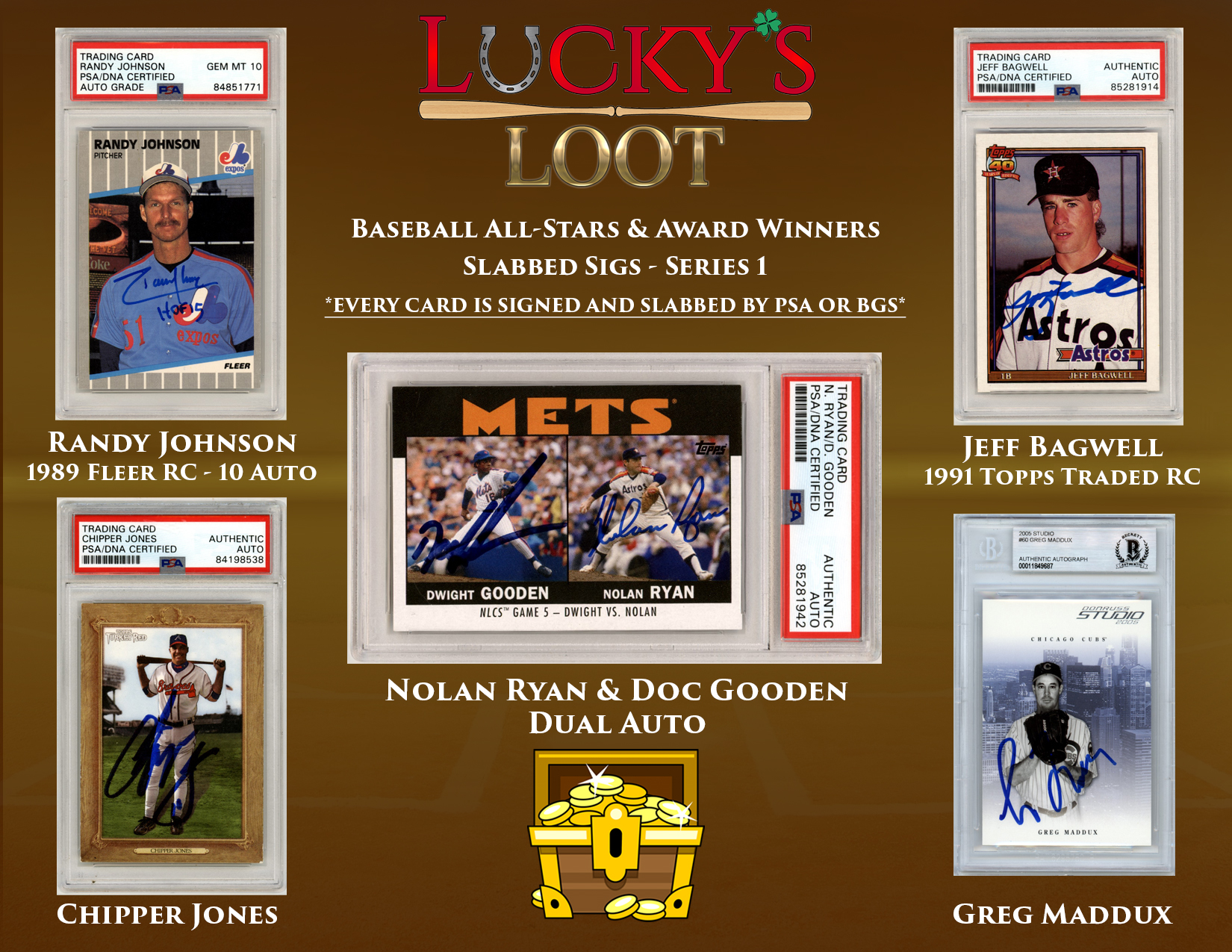 Lucky's Loot Slabbed Sigs Baseball All-Stars & Award Winners Mystery Box Series 1 at PristineAuction.com Lucky's Loot Slabbed Sigs Baseball All-Stars & Award Winners Mystery Box Series 1 at PristineAuction.com