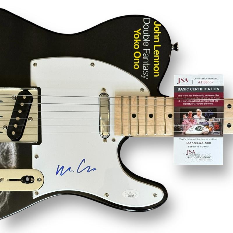 Yoko Ono Signed "John Lennon: Double Fantasy" Custom Telecaster Style Guitar (JSA) at PristineAuction.com Yoko Ono Signed "John Lennon: Double Fantasy" Custom Telecaster Style Guitar (JSA) at PristineAuction.com