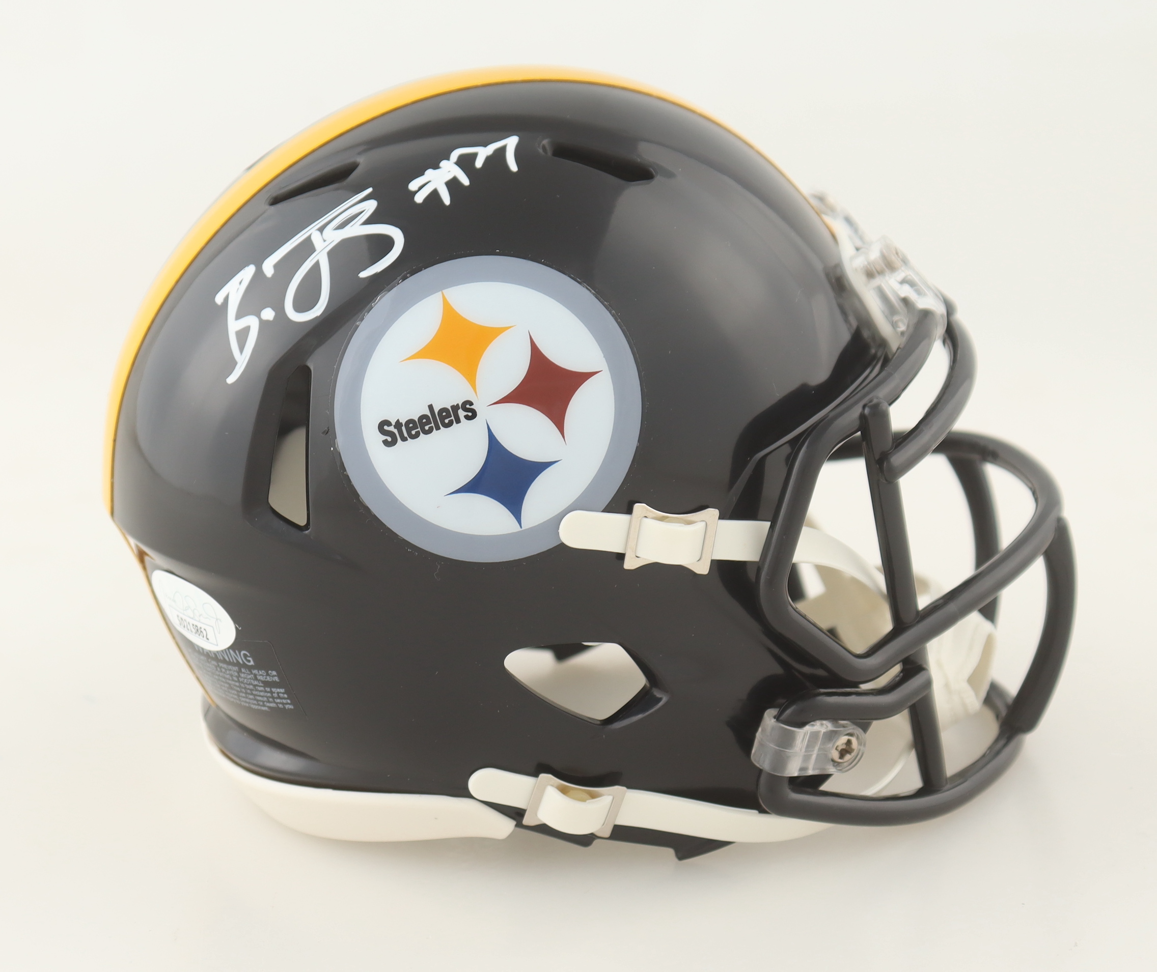Broderick Jones Signed Steelers Speed Mini Helmet (JSA) at PristineAuction.com Broderick Jones Signed Steelers Speed Mini Helmet (JSA) at PristineAuction.com