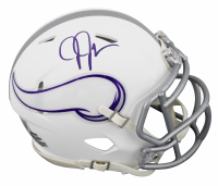 Justin Jefferson Signed Vikings Alternate Speed Mini Helmet (Beckett) at PristineAuction.com