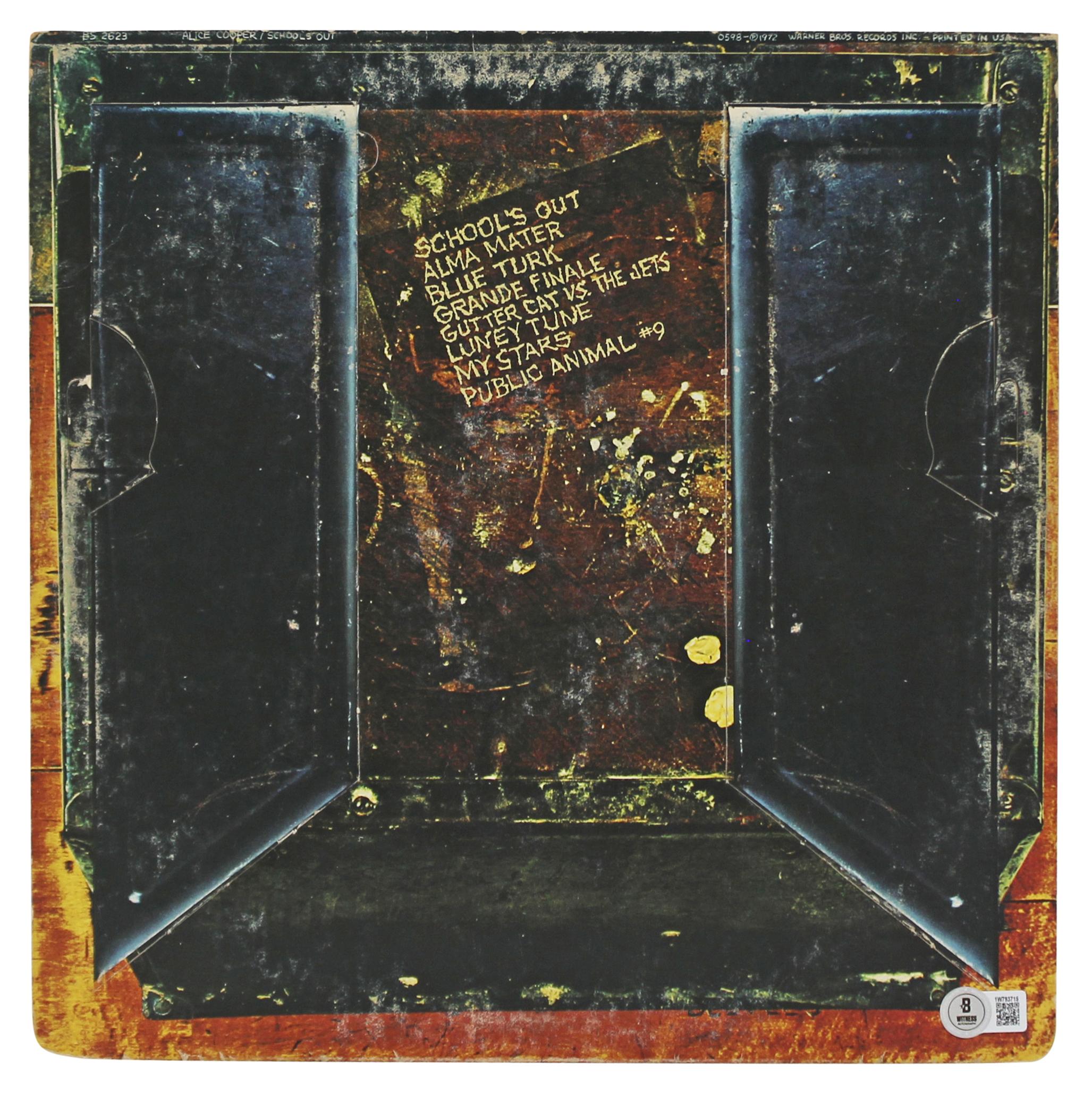 Alice Cooper Signed "Schools Out" Vinyl Record Album Cover (Beckett) at PristineAuction.com Alice Cooper Signed "Schools Out" Vinyl Record Album Cover (Beckett) at PristineAuction.com