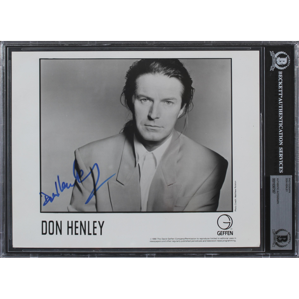 DON HENLEY Signed autographed Photo in concert COA Hologram main image 0