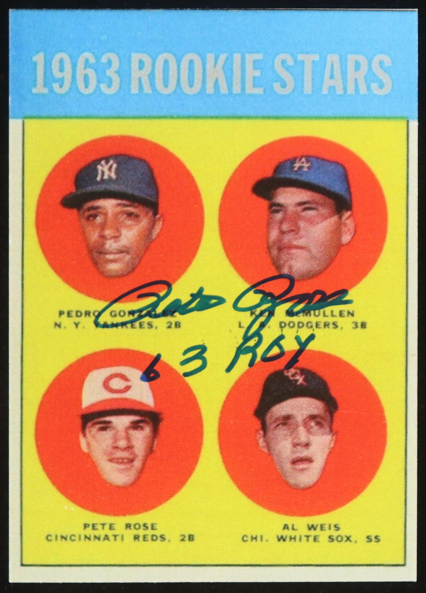 Pete Rose Signed Cut Inscribed "63 ROY" (JSA) at PristineAuction.com Pete Rose Signed Cut Inscribed "63 ROY" (JSA) at PristineAuction.com